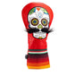 Pins And Aces Golf Mustache Sugar Skull - Fairway Cover Red