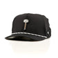 Pins And Aces Thor's Hammer Perforated Rope Hat With Ball Marker - Black