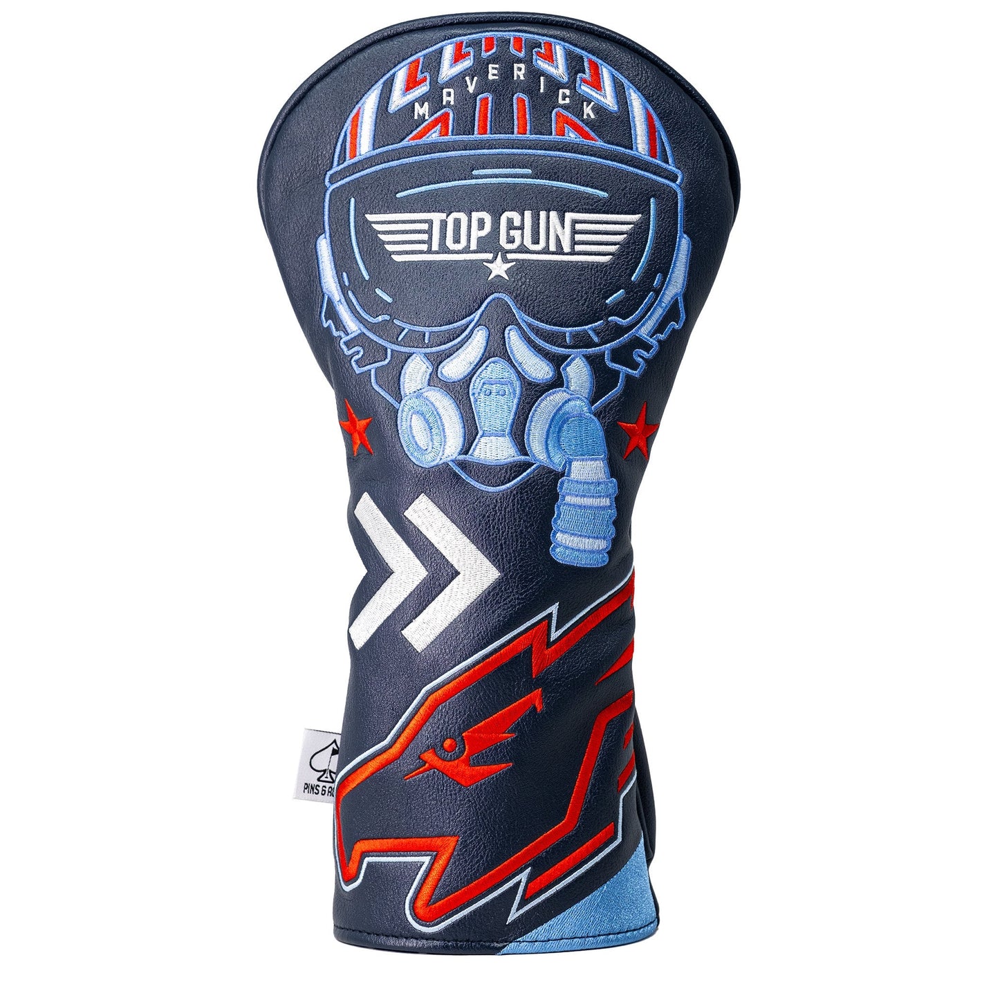 Golf club head cover with Top Gun branding on a white background