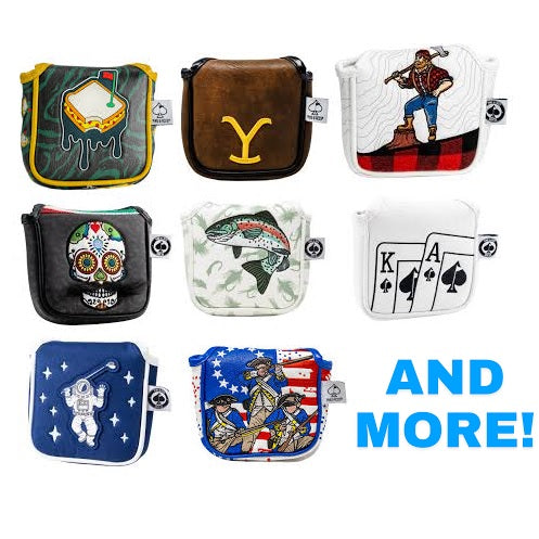 Pins & Aces Novelty Golf Mallet Putter Head Covers