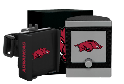 Desert Fox NCAA Phone Caddy and Wireless Speaker - Arkansas