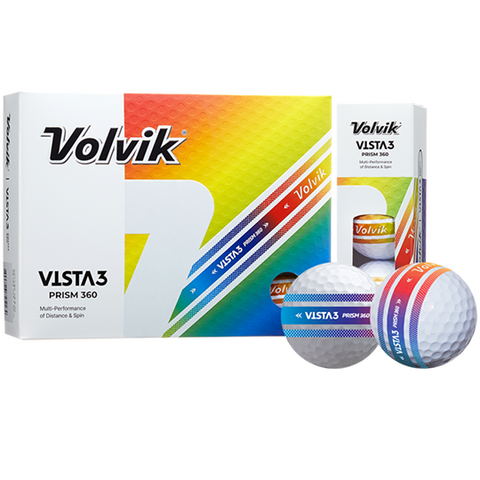 Volvik Vista3 Prism 360 Golf Balls - Sleeve