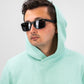 Pins & Aces Golf Waffle Knit Mint Hoodie