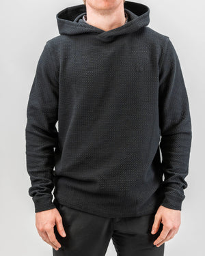 Pins & Aces Golf Waffle Knit Obsidian Hoodie