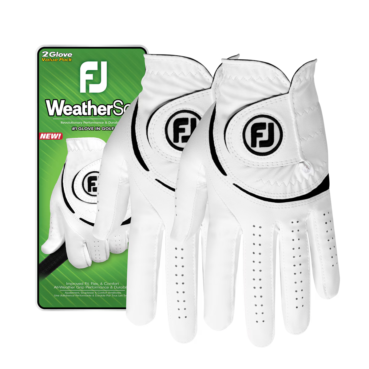 FootJoy Golf WeatherSof Men's Gloves 2-Pack