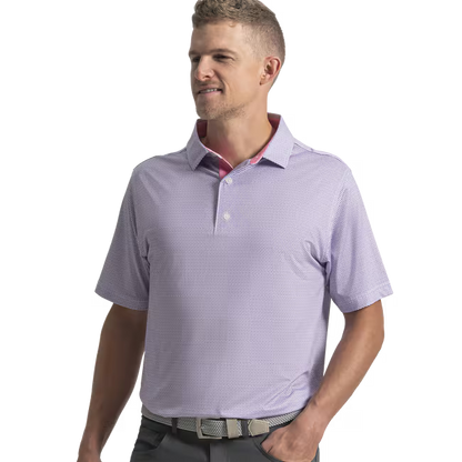 Footjoy Wave Lisle Mens Polo Golf Shirt