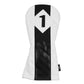 Sahara White Quilted Retro Golf Headcover Set - 5 Pack