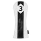 Sahara White Quilted Retro Golf Headcover Set - 5 Pack