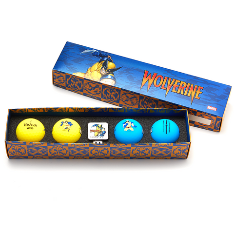 Volvik Marvel Anti-Hero Golf Ball Gift Set - Wolverine