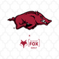 Desert Fox NCAA Phone Caddy and Wireless Speaker - Arkansas