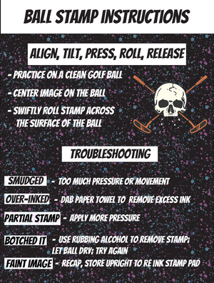 Shank It Golf Ball Stamps 5+ Designs