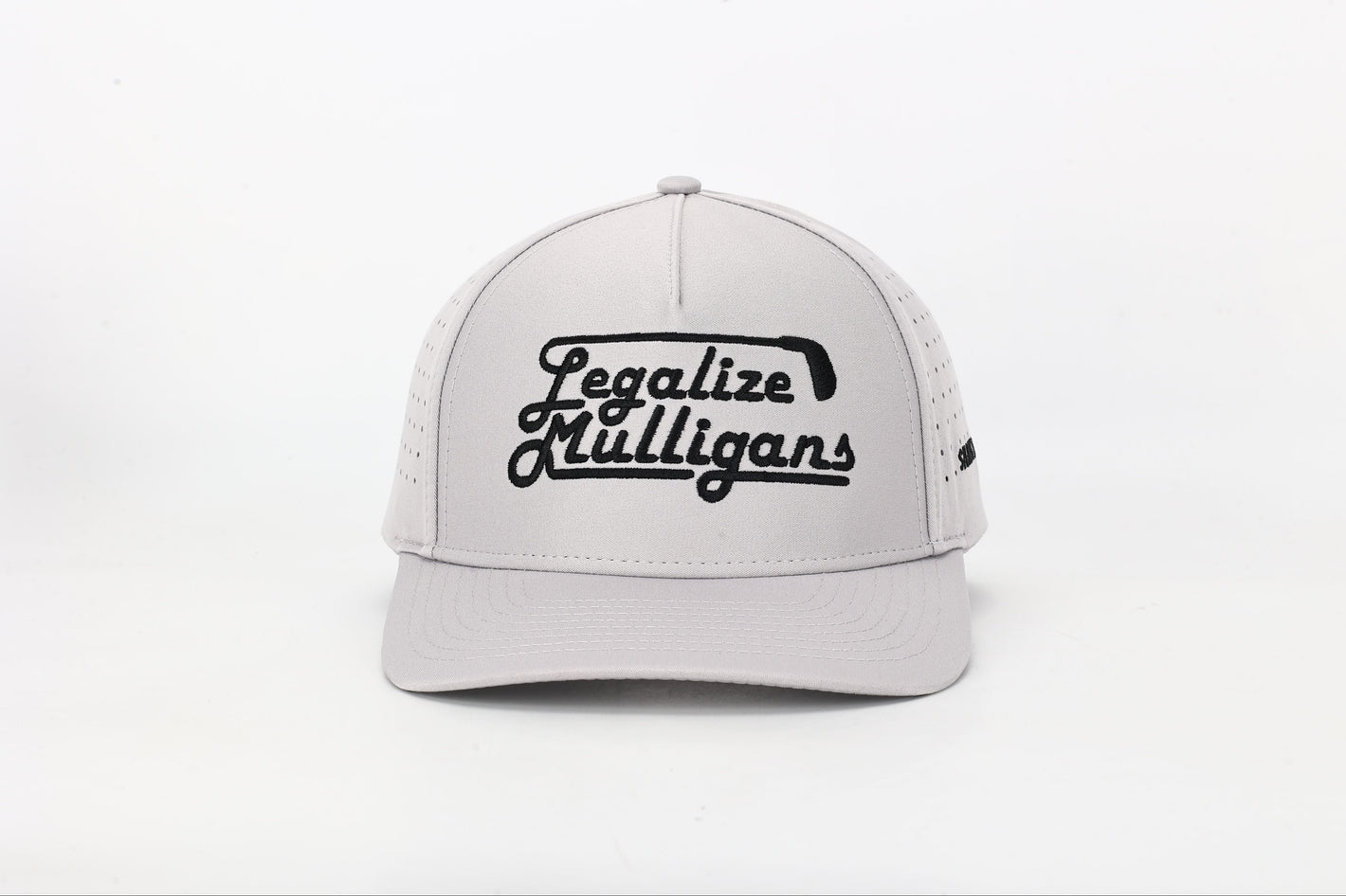 Shank It Golf Legalize Mulligans Gray Golf Hat
