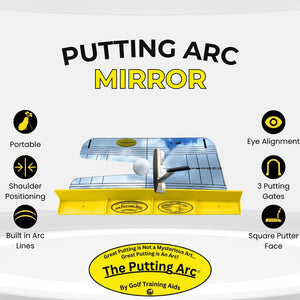 Golf Training Aids Putting Arc Mirror Bundle with T3 and Gates