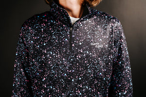 Shank It Golf Paint Splatter Quarter Zip