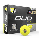 Wilson Staff Duo Optix NFL Team Licensed Golf Balls - Matte Yellow
