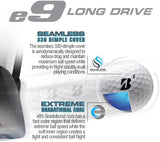 Bridgestone e9 Long Drive Golf Balls - Sleeve