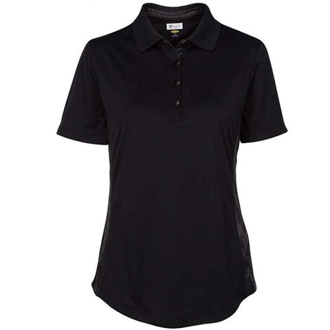 Greg Norman Faux Leather Trimmed Golf Polo