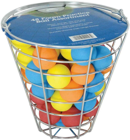 Intech Range Bucket with 48 Multi-Color Foam Golf Balls