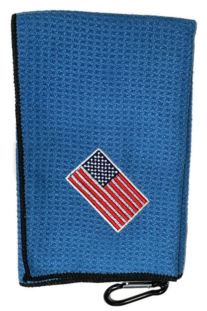 Joseph Elliott USA Embroidered Flag 18" x 18" Micro Fiber Towels