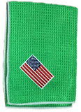 Joseph Elliott USA Embroidered Flag 18" x 18" Micro Fiber Towels