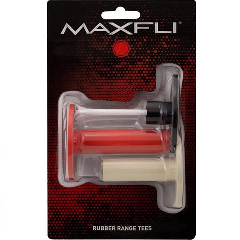 Maxfli Multi-Length Rubber Range Tees - 3 Pack
