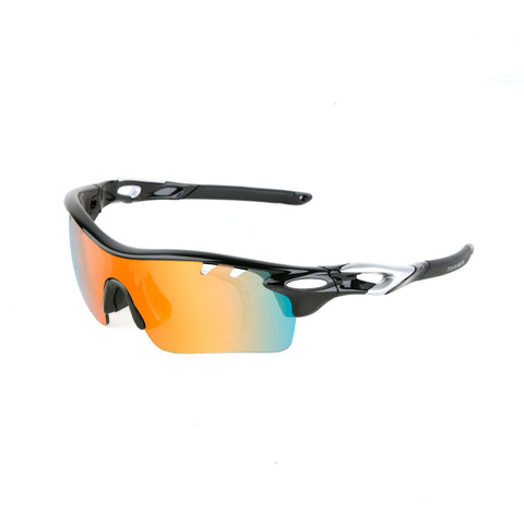 Tour Gear Gloss Black Interchangeable Sunglasses (with 5 Lense)