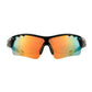 Tour Gear Gloss Black Interchangeable Sunglasses (with 5 Lense)