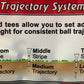 Premium Hardwood Trajectory System Golf Tees