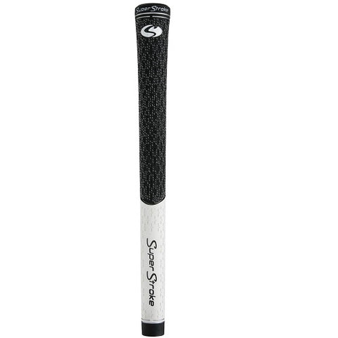 SuperStroke Half Cord TX1 Golf Grips - Midsize Black/White