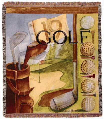 Vintage Golf Throw Blanket 50" x 60"