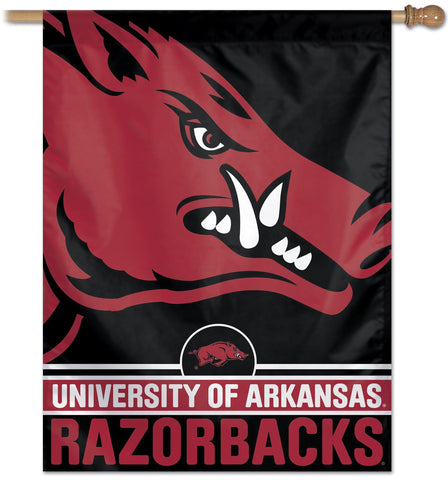American Flag With Razorback Arkansas Razorbacks Vertical Flag – CaddiesShack