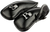 Volf Golf Black Synthetic Leather Iron Covers Set