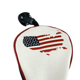 Volf Golf Red White Blue Leather USA Headcovers
