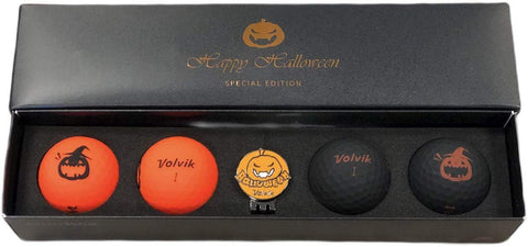 Volvik Vivid Happy Halloween Special Edition Golf Ball & Ball Marker Set