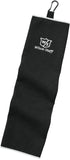 Wilson Staff Microfiber Trifold Golf Towel 16" x 21" Black