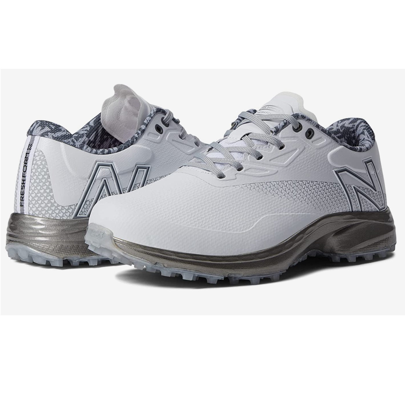 ニューバランス メンズ ゴルフシューズ New Balance Fresh Foam X Defender Spikeless Golf Shoes - White/Grey New Balance Fresh Foam X Defender SL Spikeless Golf Shoes