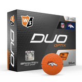 Wilson Staff Duo Optix NFL Team Licensed Golf Balls - Matte Orange