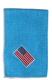 Joseph Elliott USA Embroidered Flag 18" x 18" Micro Fiber Towels