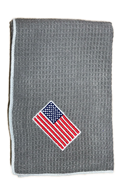 Joseph Elliott USA Embroidered Flag 18" x 18" Micro Fiber Towels