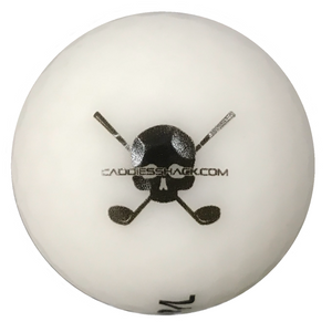 CaddiesShack Custom Jolly Rogers Skull & Crossbones Volvik Vivid Matte Golf Balls - Sleeve