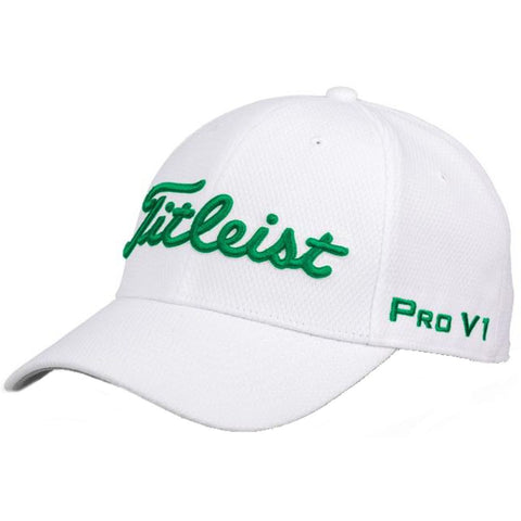 Titleist Golf Tour Elite Fitted Hat - White/Kelly Green